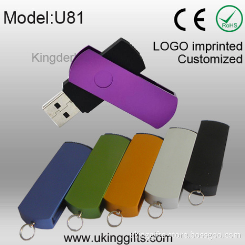 Metal Wivel USB Flash Drive with Flash Disk